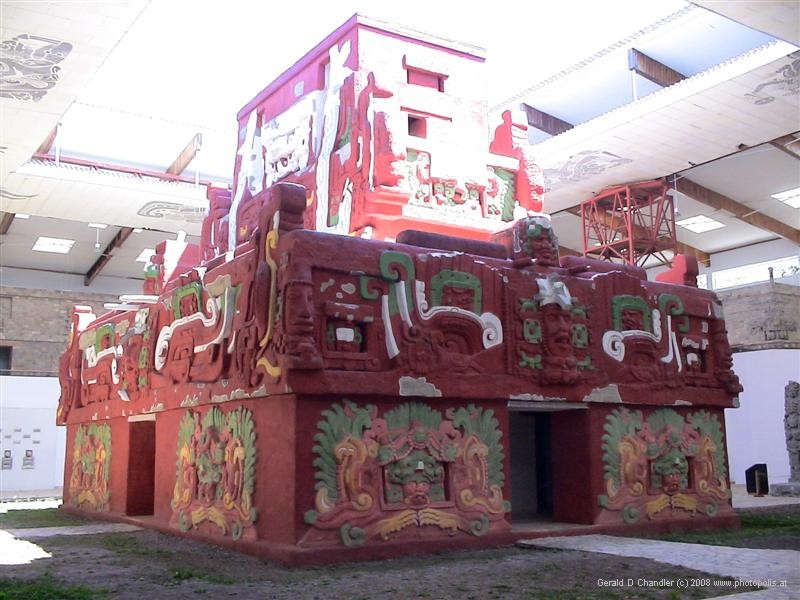Temple excavated from under other ruins and rebuilt in Museum