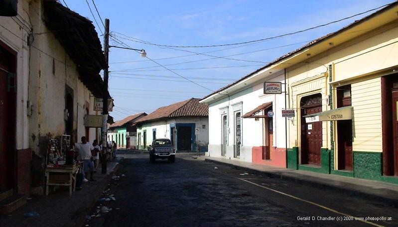 Street in Leon a few blocks south-west of center