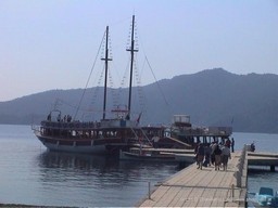 Bicycle race seen on drive from Fethiye to Marmaris