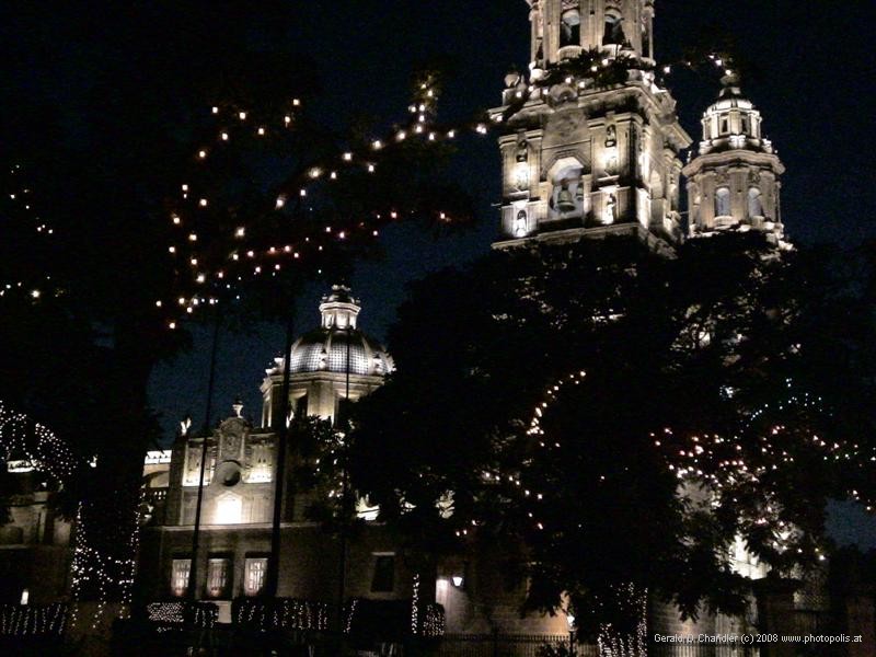 Morelia Cathedral at Night