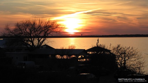 Sunset over Bay of Wight