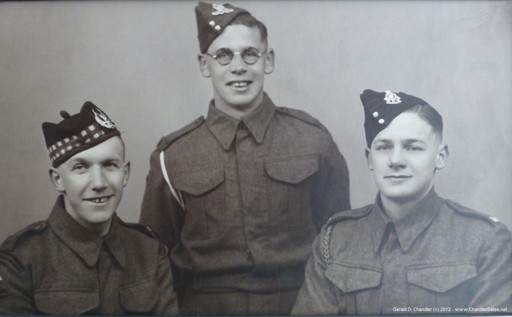 Jan's father and two uncles, about 1940