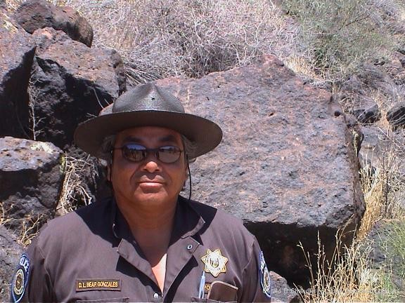 Ranger with Rock Art