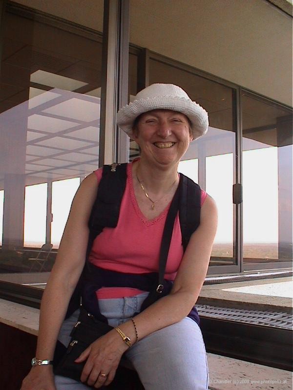 Jan Bates in tower of Florida Capital building